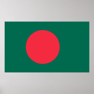 Poster Bandeira Patriótica do Bangladesh