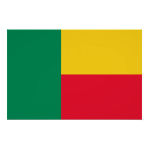 Pôster Bandeira Patriótica do Benim