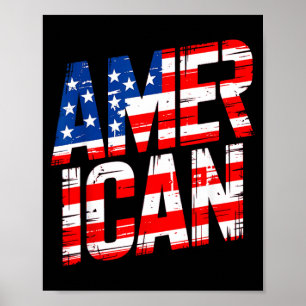 Poster Bandeira Patriótica dos Estados Unidos da América