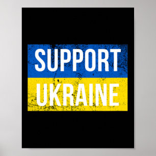 Poster Bandeira Patriótica Ucraniana de Apoio à Ucrânia p