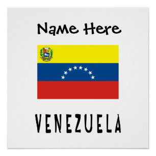 Pôster Bandeira Personalizada da Venezuela