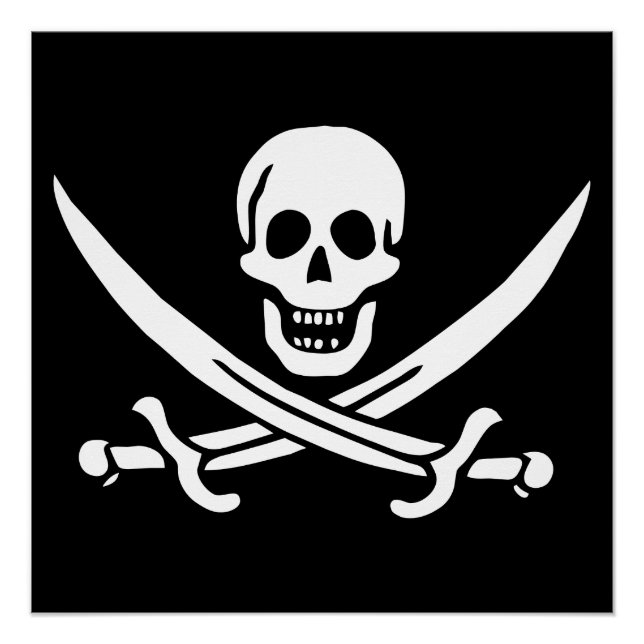 Pôster Bandeira Pirata (Frente)