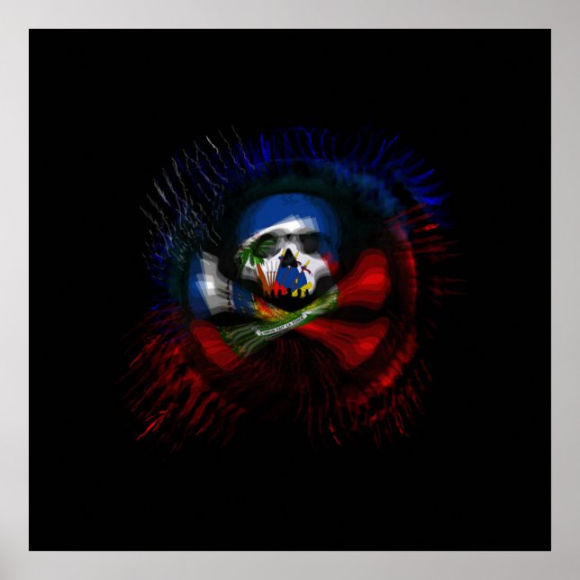 Poster Bandeira Pirata Haitiana (Frente)