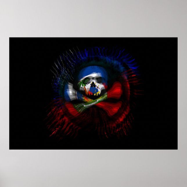 Poster Bandeira Pirata Haitiana (Frente)