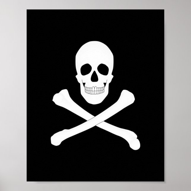 Poster Bandeira Pirate (Jolly Roger) (Frente)