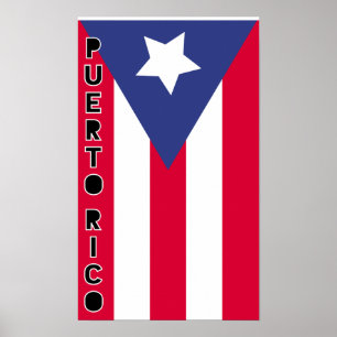 Poster Bandeira Porto Rico
