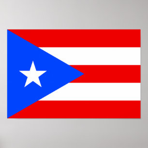 Poster Bandeira Porto Rico