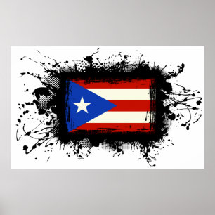 Poster Bandeira Porto Rico