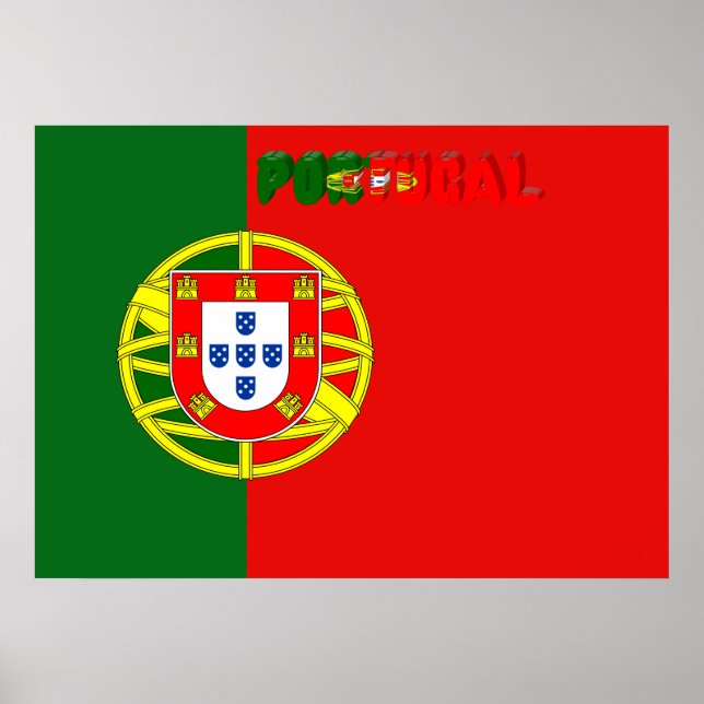Pôster bandeira portuguesa (Frente)
