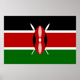 Poster Bandeira Quênia (Quênia)