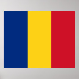 Poster Bandeira romena (Romênia)