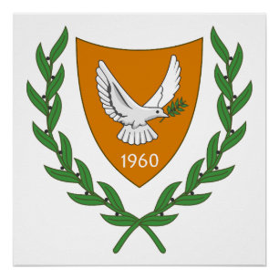 Pôster bandeira símbolo emblema brasão de armas país do c