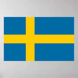 Poster Bandeira sueca (Suecia)
