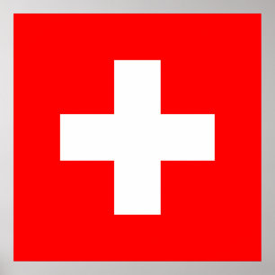 Poster Bandeira Suíça