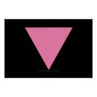 bandeira triângulo rosa SlipperyJoe's símbolo rosa