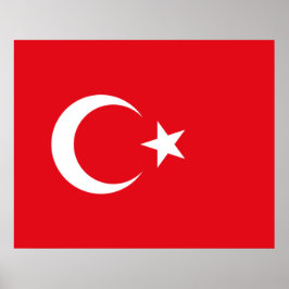 Poster Bandeira Turca (Turquia)
