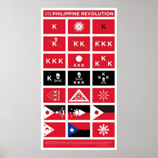 Poster Bandeiras da Revolução Filipina - Pequena
