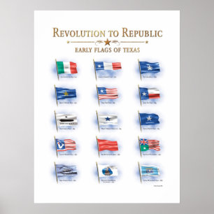 Poster Bandeiras de Texas