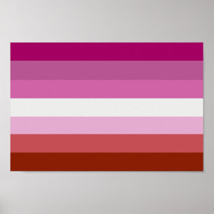 Poster Bandeiras do Orgulho Lésbico