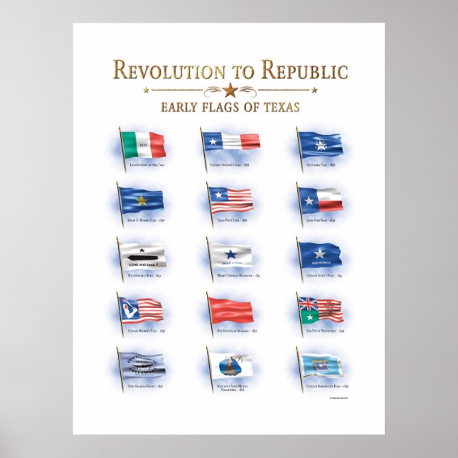 Poster Bandeiras do Texas (Frente)