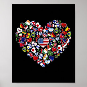 Poster Bandeiras Dos Países Do Mundo, Ex Cultural