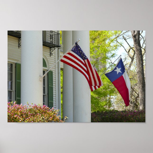 Poster Bandeiras, Goodman LeGrand House, Tyler, Texas (Frente)