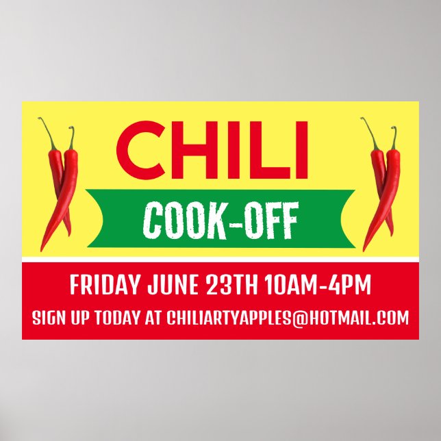 Poster Bandejas Chili Cook Off (Frente)