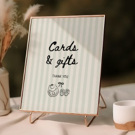 Poster Bandejas de Chá de fraldas e presentes