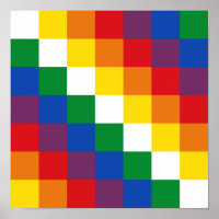 Bandera de la Wiphala Andes Qulla Suyu Flag