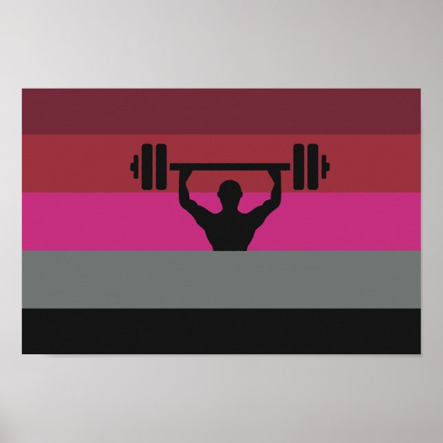 PÔSTER BANDERA DE ORGULHO MUSCULAR (Frente)