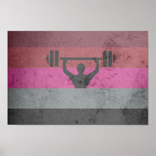 PÔSTER BANDERA DE ORGULHO MUSCULAR