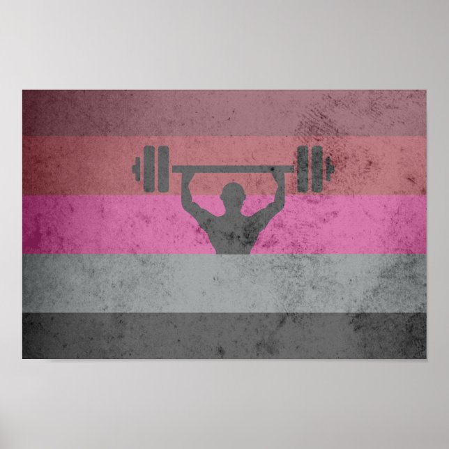 PÔSTER BANDERA DE ORGULHO MUSCULAR (Frente)