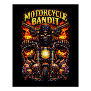 Pôster Bandido de Moto
