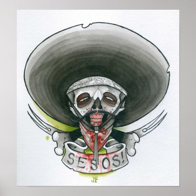 Pôster Bandito Zombie (Frente)