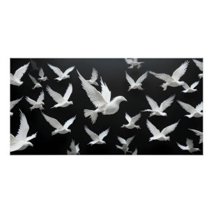 Pôster Bando Luminoso no Vazio Negro