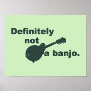 Pôster Bandolim -- Definida não um banjo