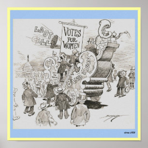 Poster Bandwagon votando político