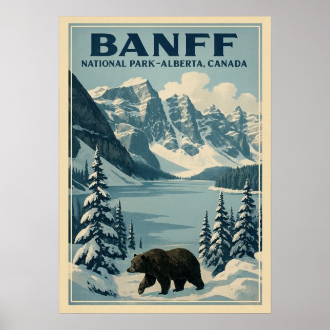 Poster Banff National Park Alberta Canada V01 (Frente)