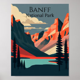 Poster Banff National Park Arte Contemporânea