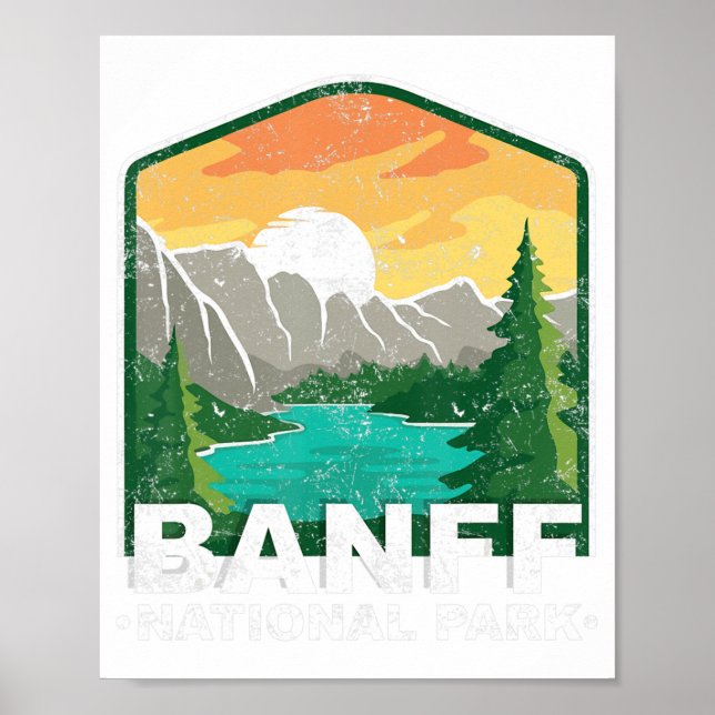 Poster Banff National Park Lake Louise Canada Vintage (Frente)