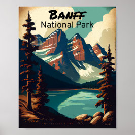 Poster Banff National Park Vintage
