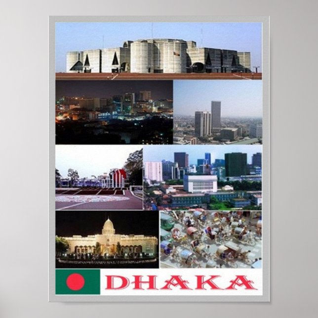 Poster Bangladesh - Dhaka - (Frente)