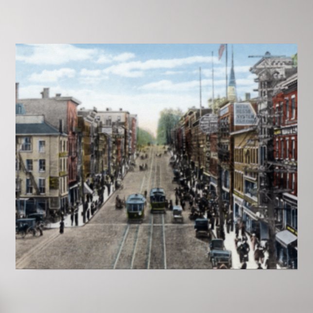 Pôster Bangor Maine Main Street (Frente)