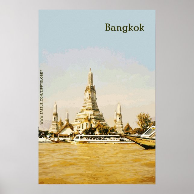 Poster Banguecoque, Tailândia (Frente)