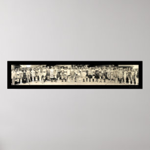 Pôster Banhando a foto 1920 da parada da menina