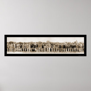 Poster Banhando a foto 1925 da representação histórica