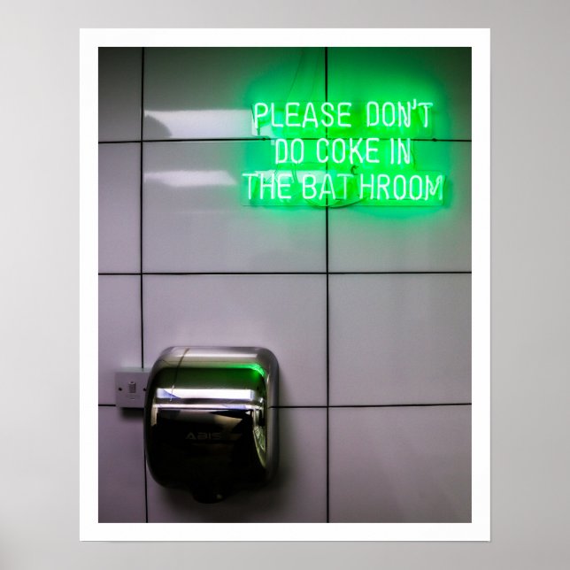 Poster Banheiro de vidro (Frente)