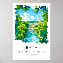 Poster Banho Aquarela 1