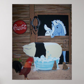 Poster banho de porco