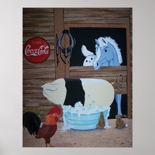 Poster banho de porco (Frente)